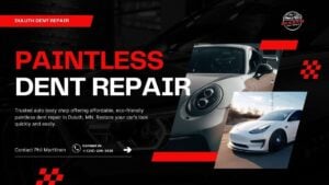 Sleek cars after paintless dent repair by Duluth Dent Repair, an Auto Body Shop in Duluth, MN offering eco-friendly, affordable dent removal